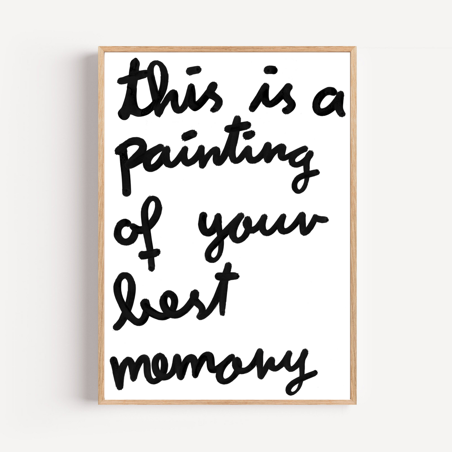 "best memory" limited and signed fine art print