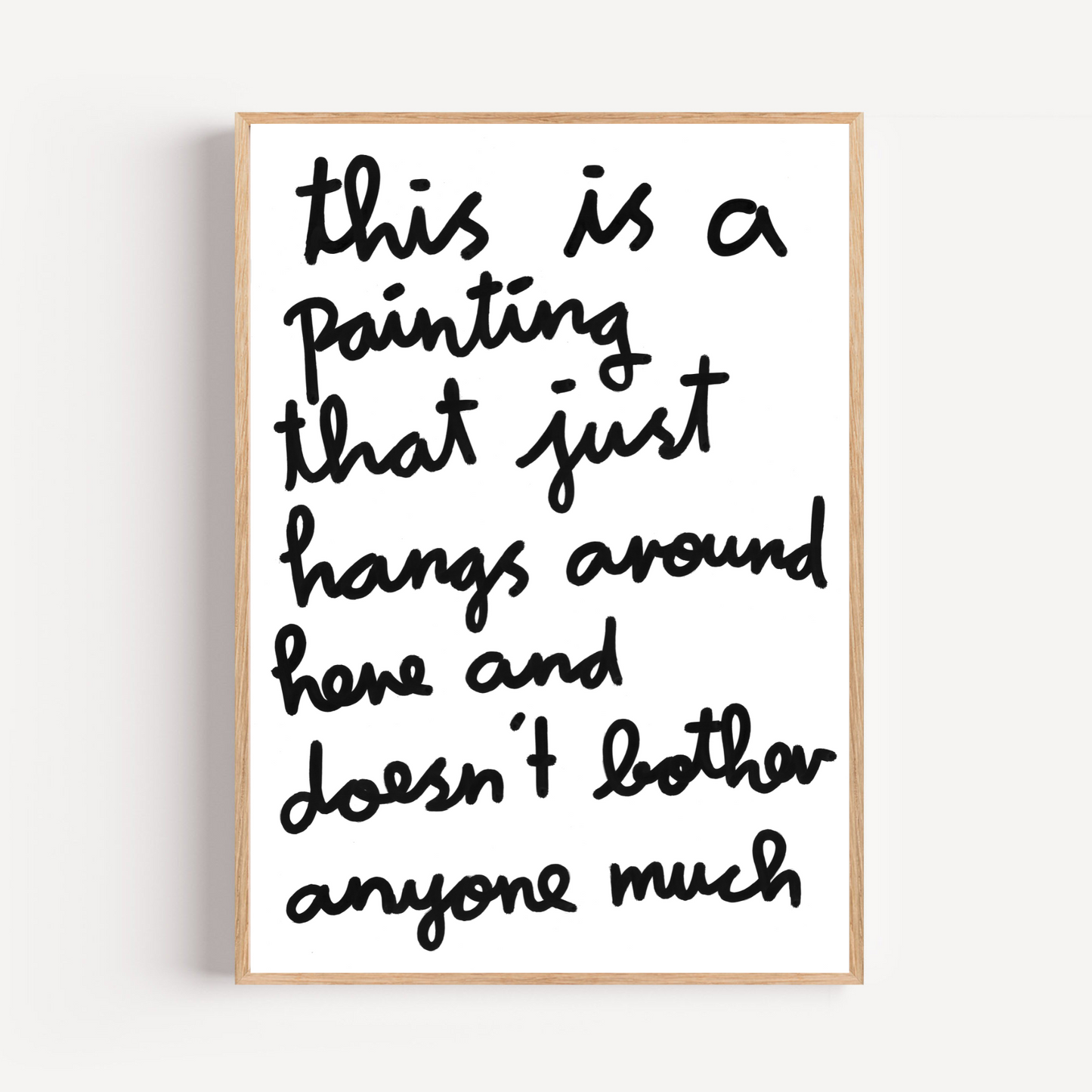 "doesn´t bother anyone" limited and signed fine art print