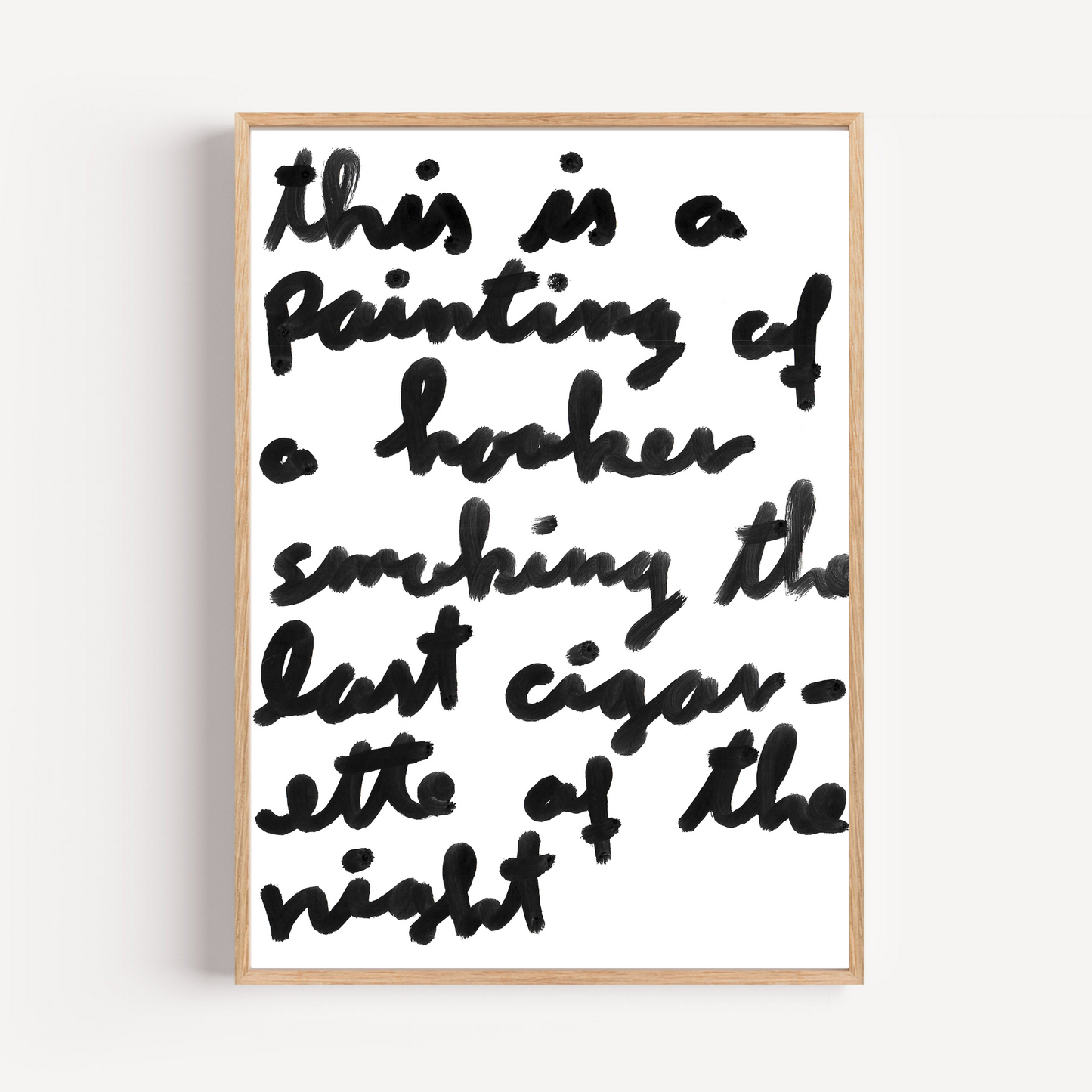 "last cigarette" limited and signed fine art print