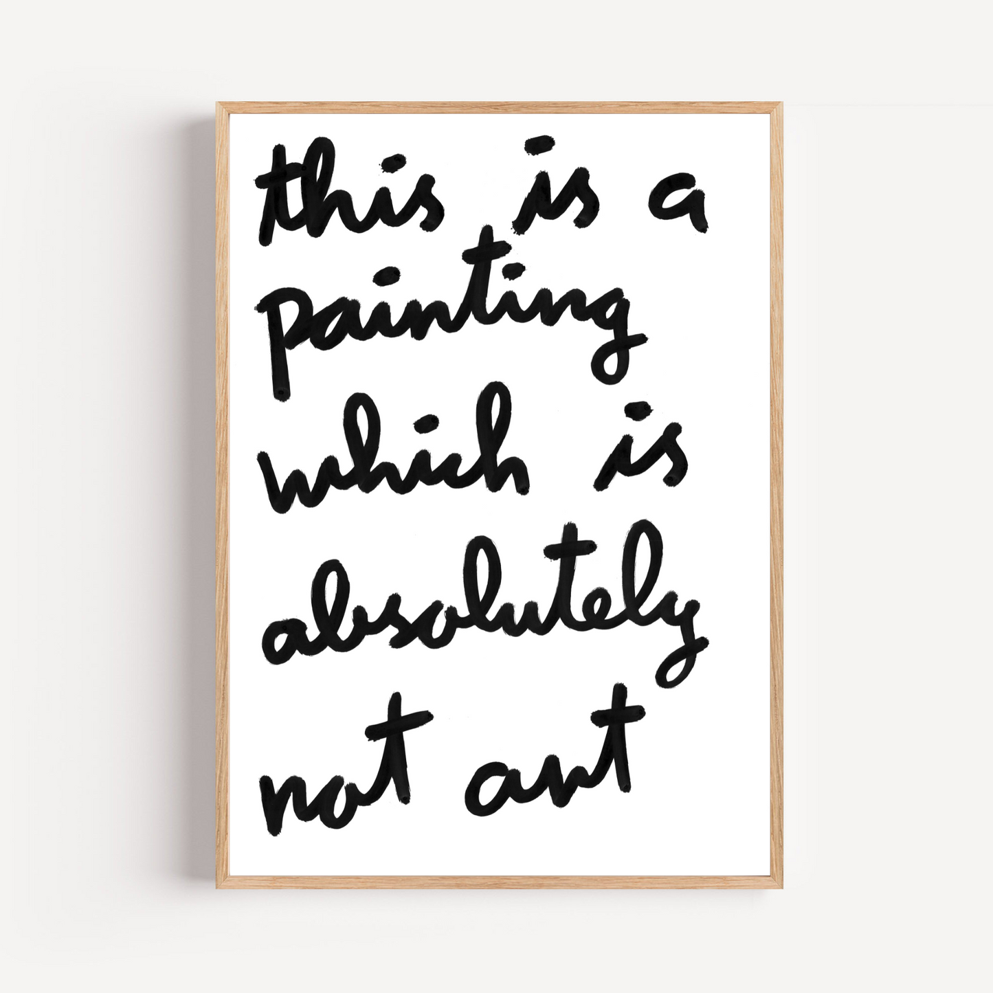 "not art" limited and signed fine art print