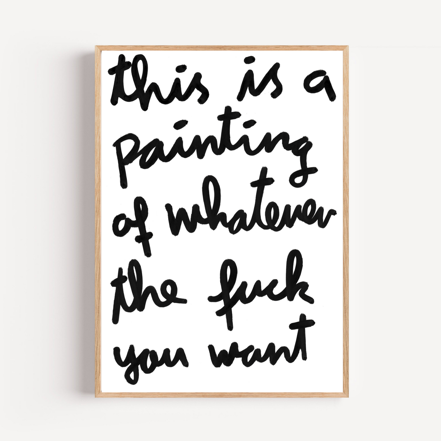 "whatever the fuck" open print