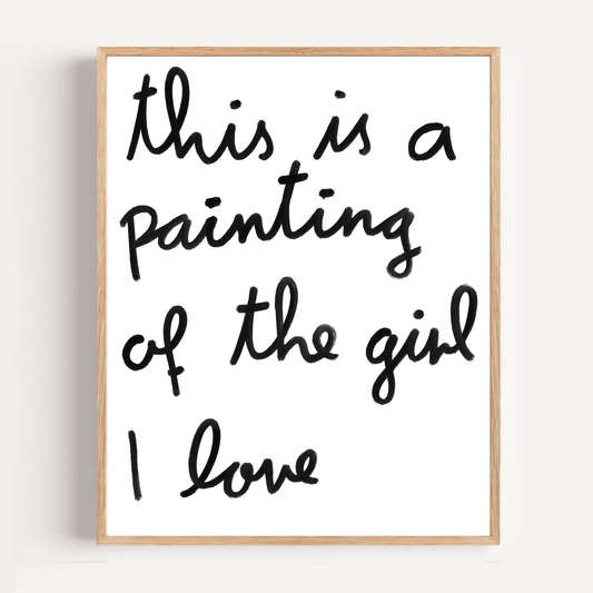 "girl i love" limited and signed fine art print