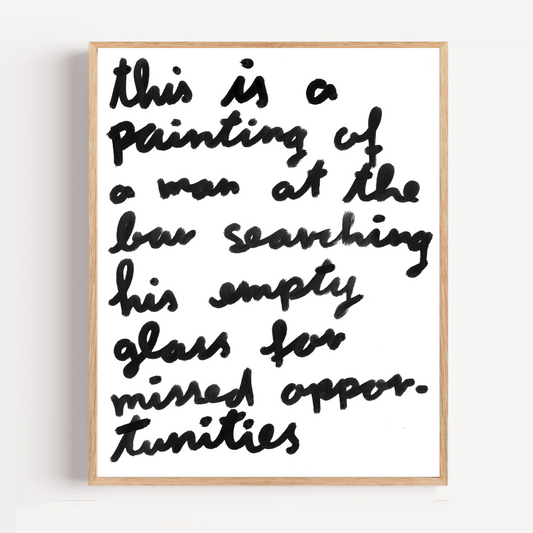"missed opportunities" limited and signed fine art print