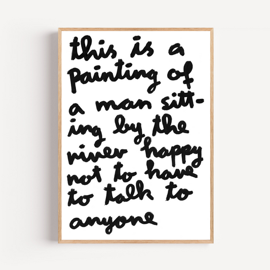"man by the river" limited and signed fine art print