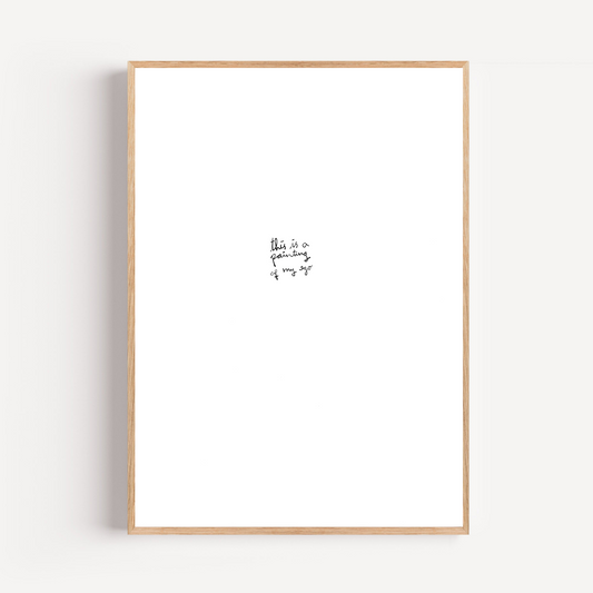 "my ego" limited and signed fine art print