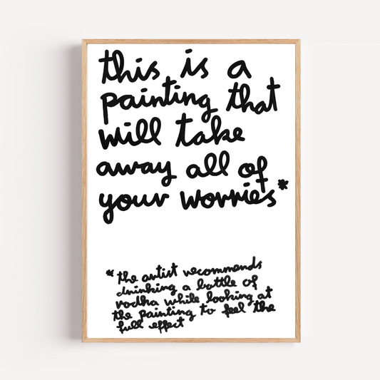 "no worries" limited and signed fine art print