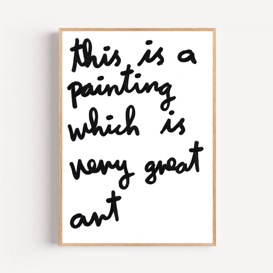 "very great art" limited and signed fine art print