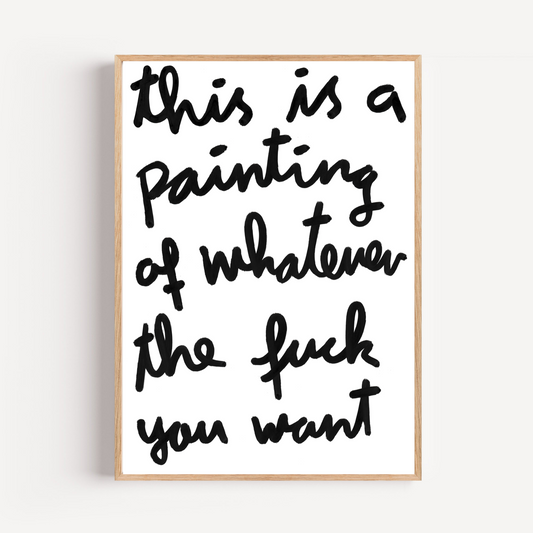 "whatever the fuck" open print